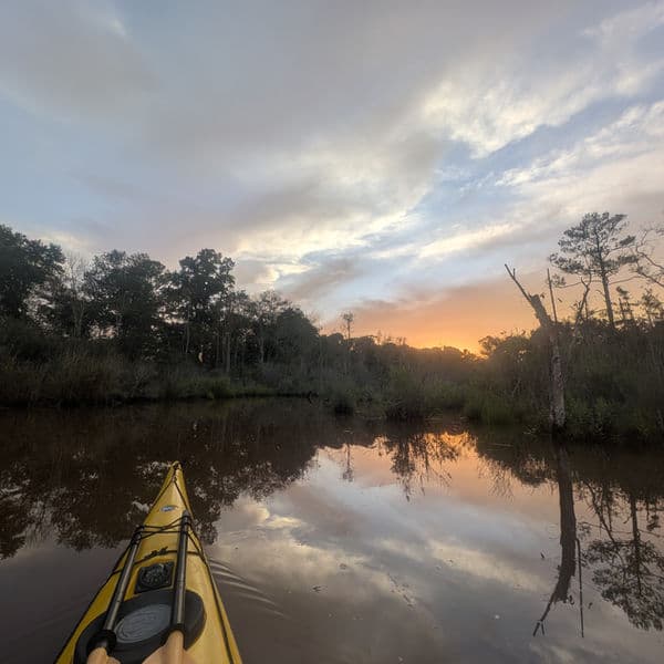Sunset kayak tour